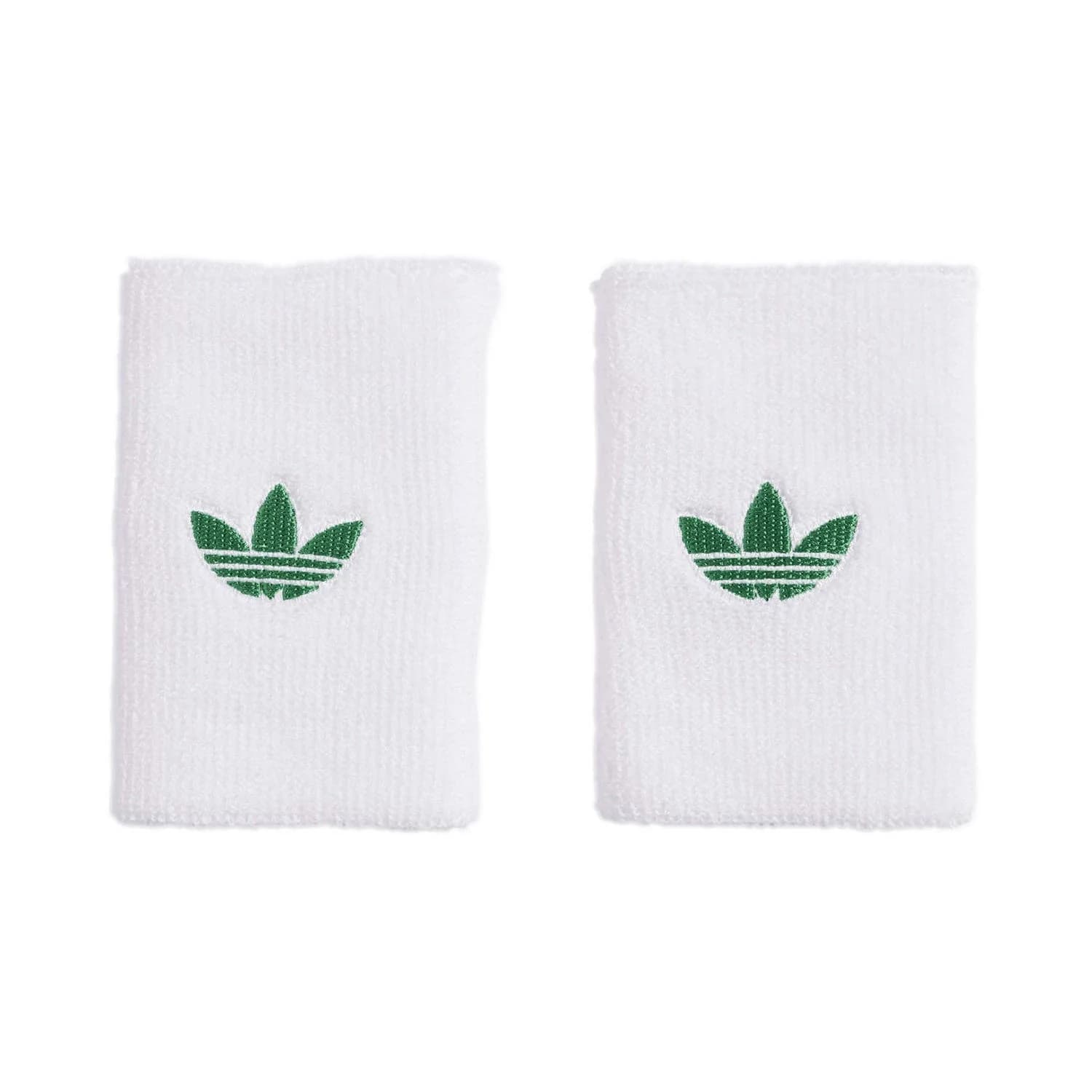 Muñequera Adidas Tennis L Originals 2025 blanca con trébol verde