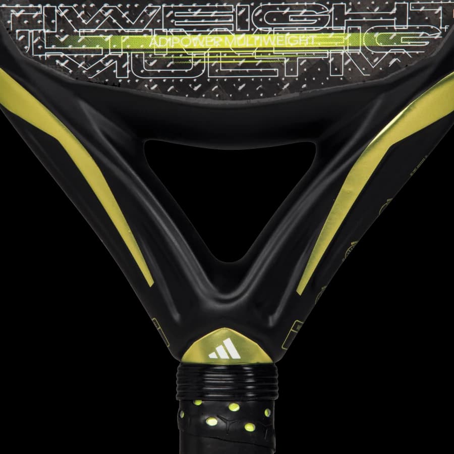 Paleta Adidas Adipower Multiweight 3.3 2024, detalle del corazón