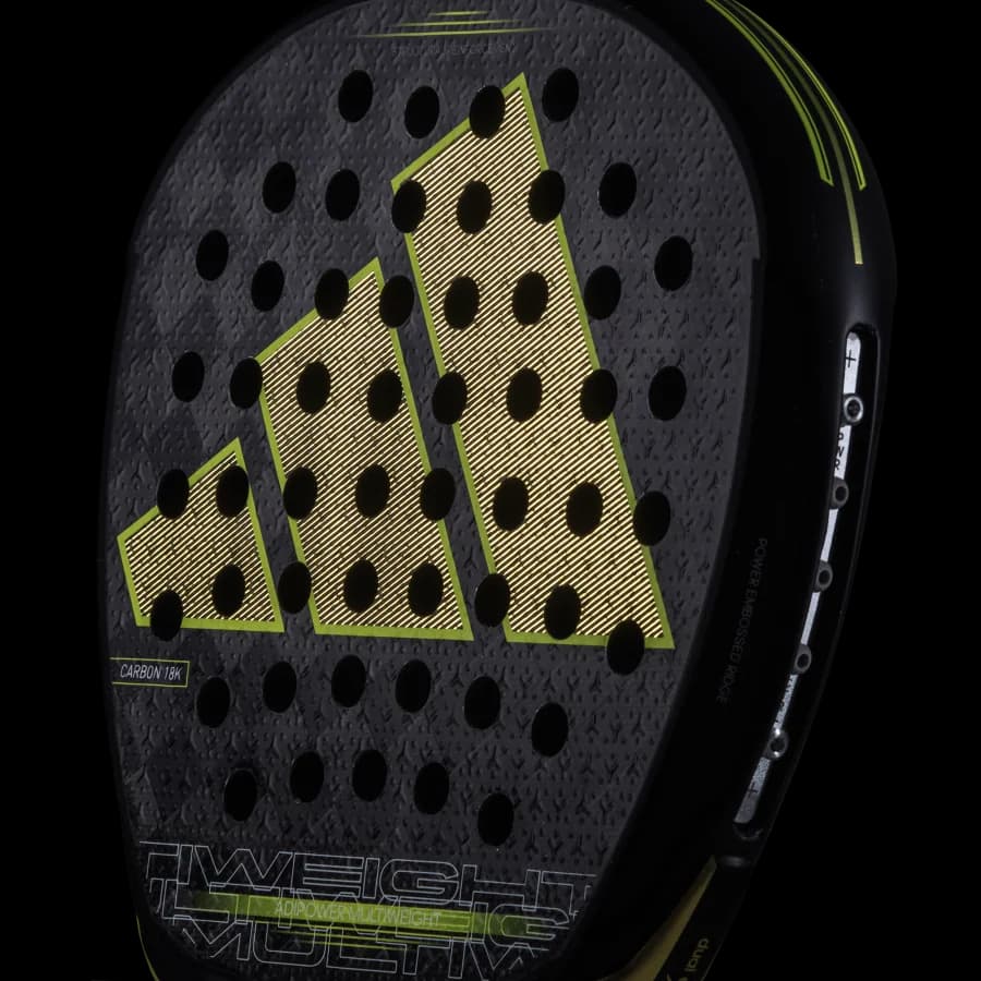 Paleta Adidas Adipower Multiweight 3.3 2024, detalle de la cara