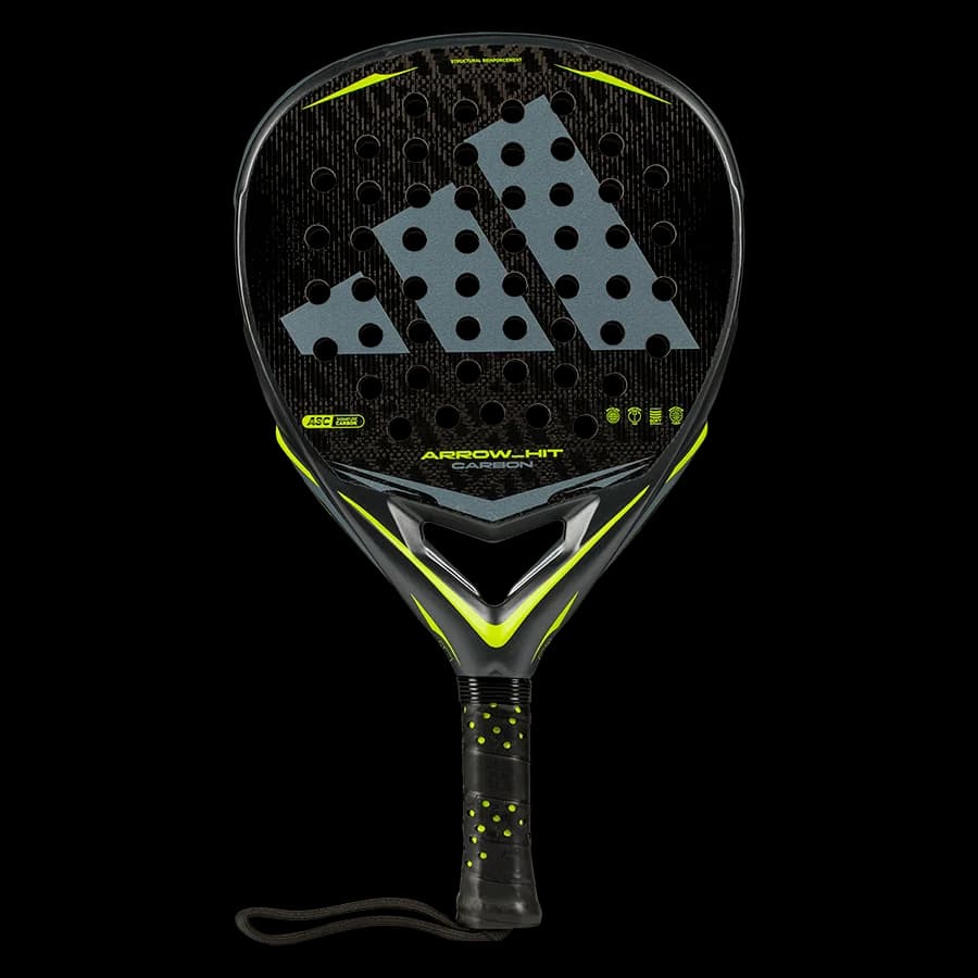Paleta Adidas Arrow Hit Carbon 2026, vista frontal