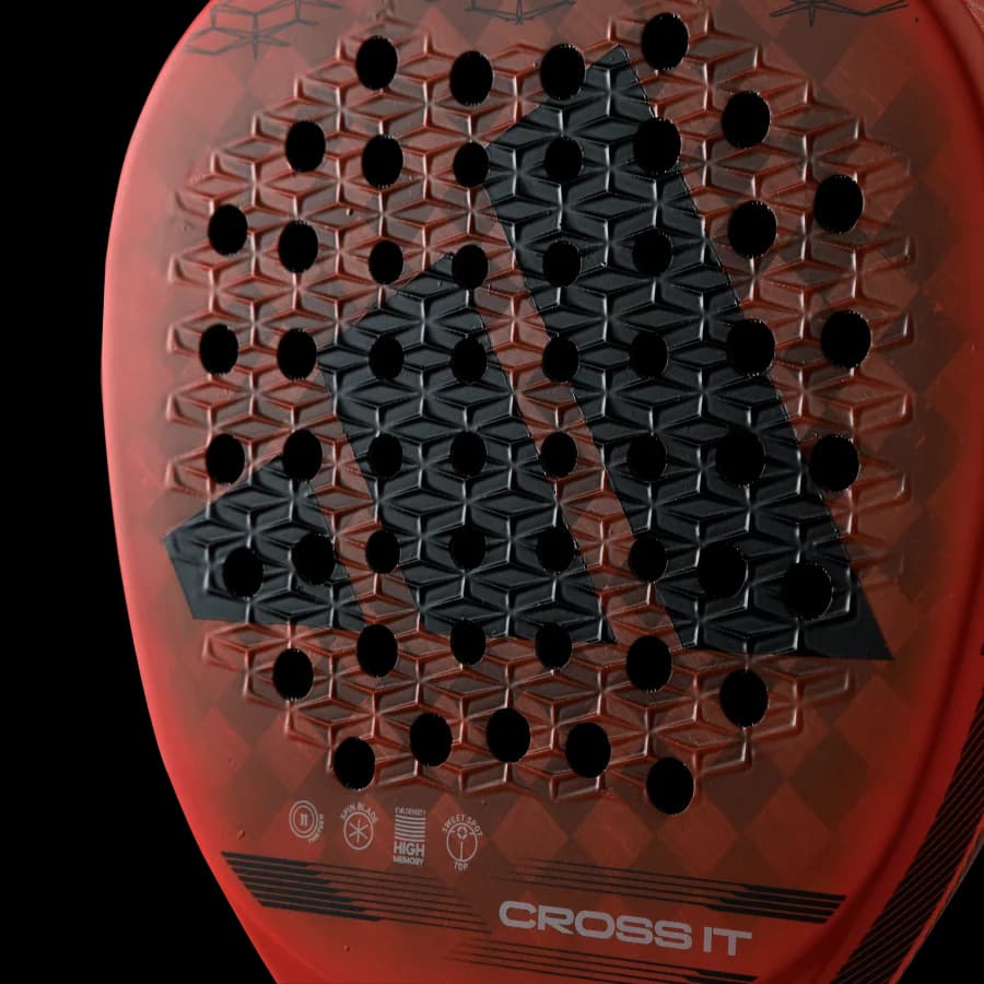 Paleta Adidas Cross It 3.3 2024, detalle de la cara