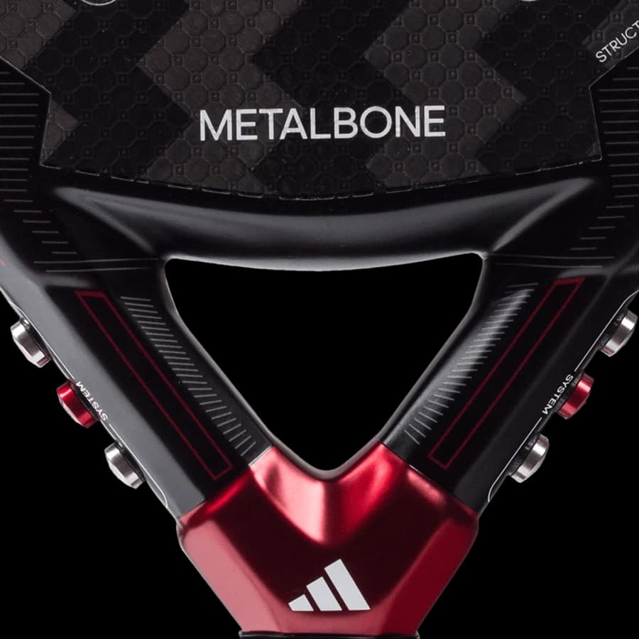 Paleta Adidas Metalbone 3.3 2024, detalle del corazón