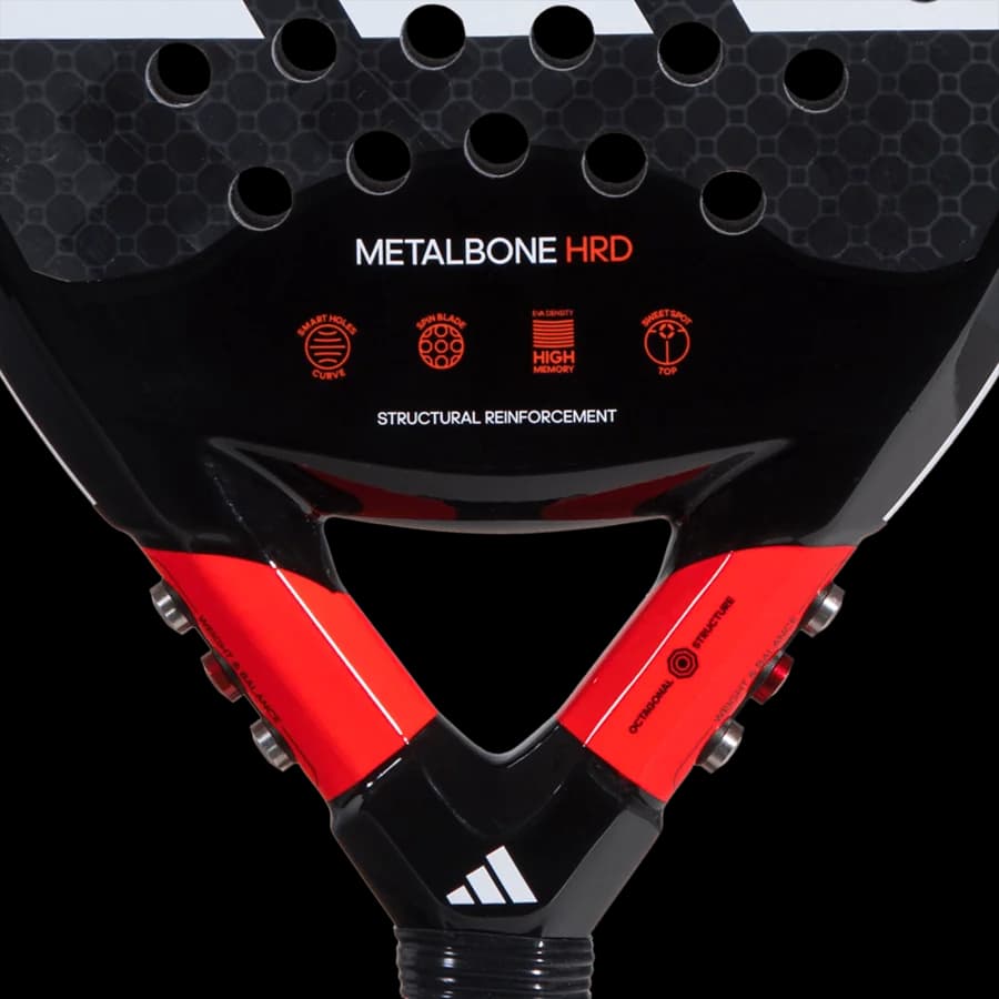 Paleta Adidas Metalbone HRD 3.2 2023, detalle del corazón