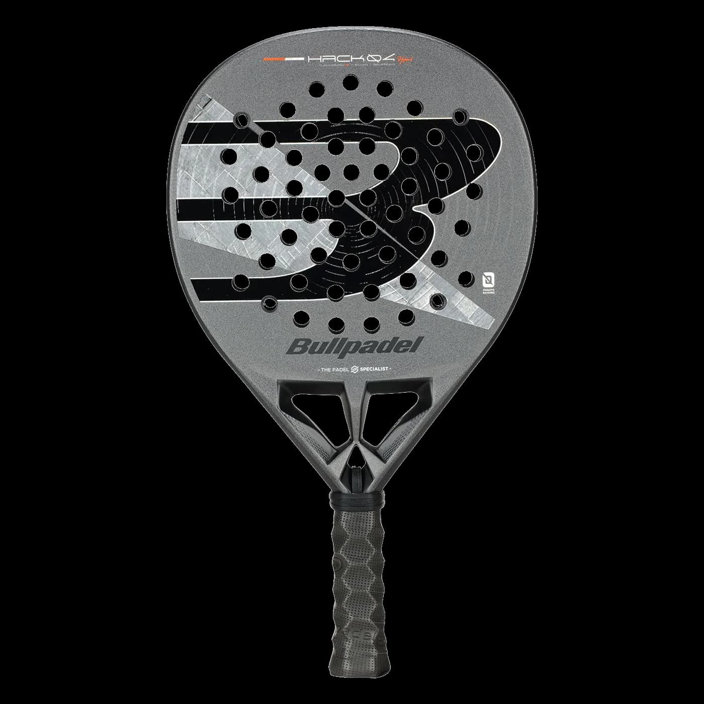 Paleta Bullpadel Hack 04 Hybrid 2026, vista frontal