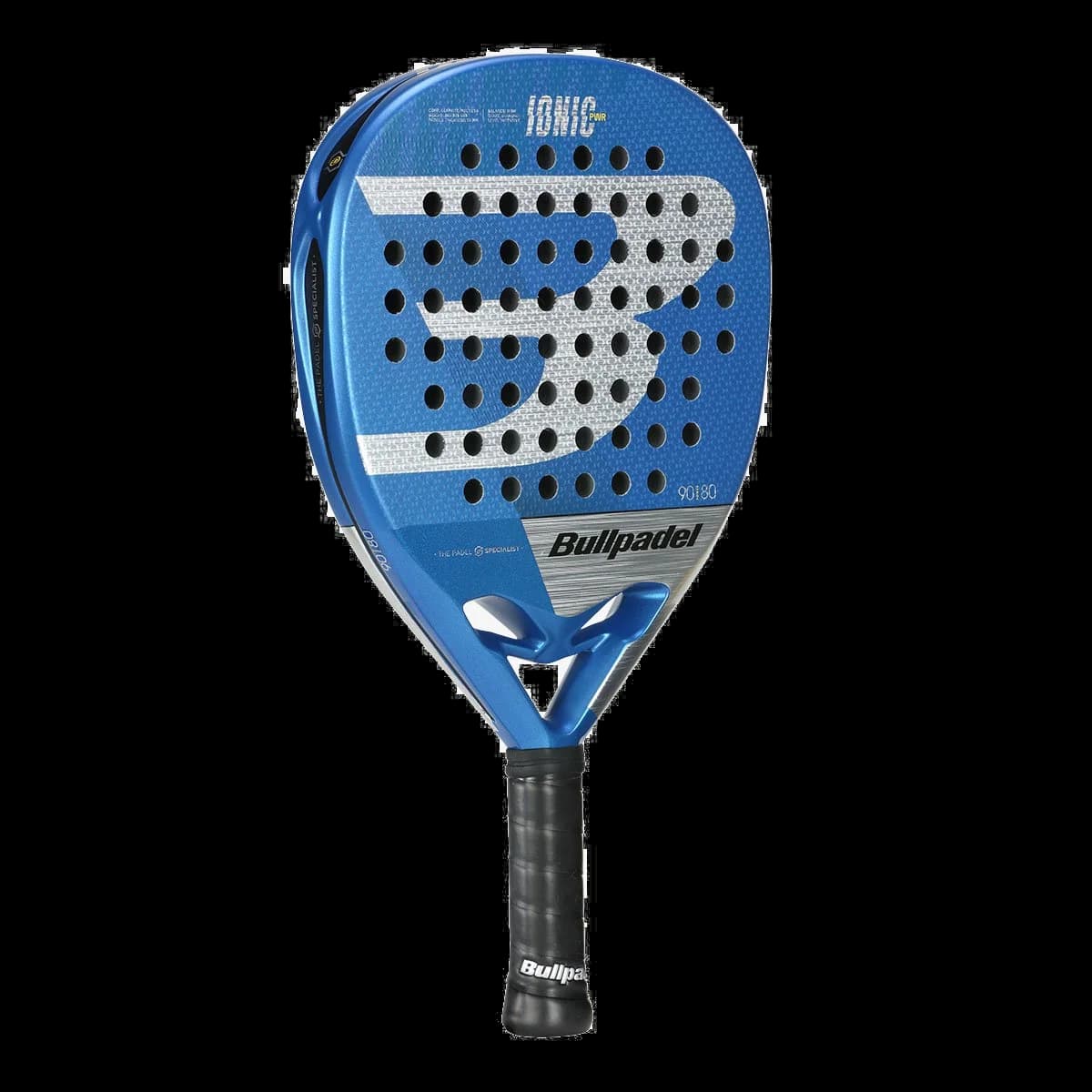 Paleta Bullpadel Ionic Power 2023, vista en tres cuartos