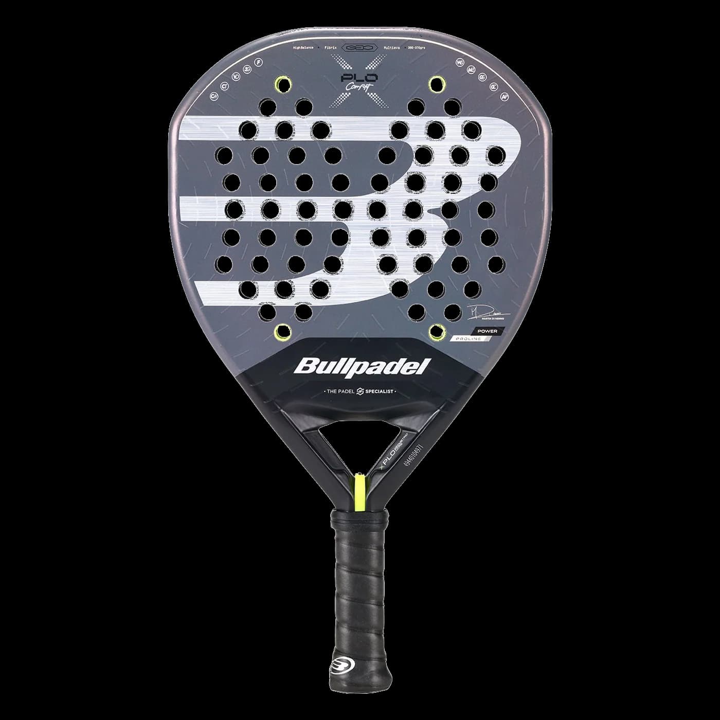 Paleta Bullpadel Xplo Comfort 2026, vista frontal