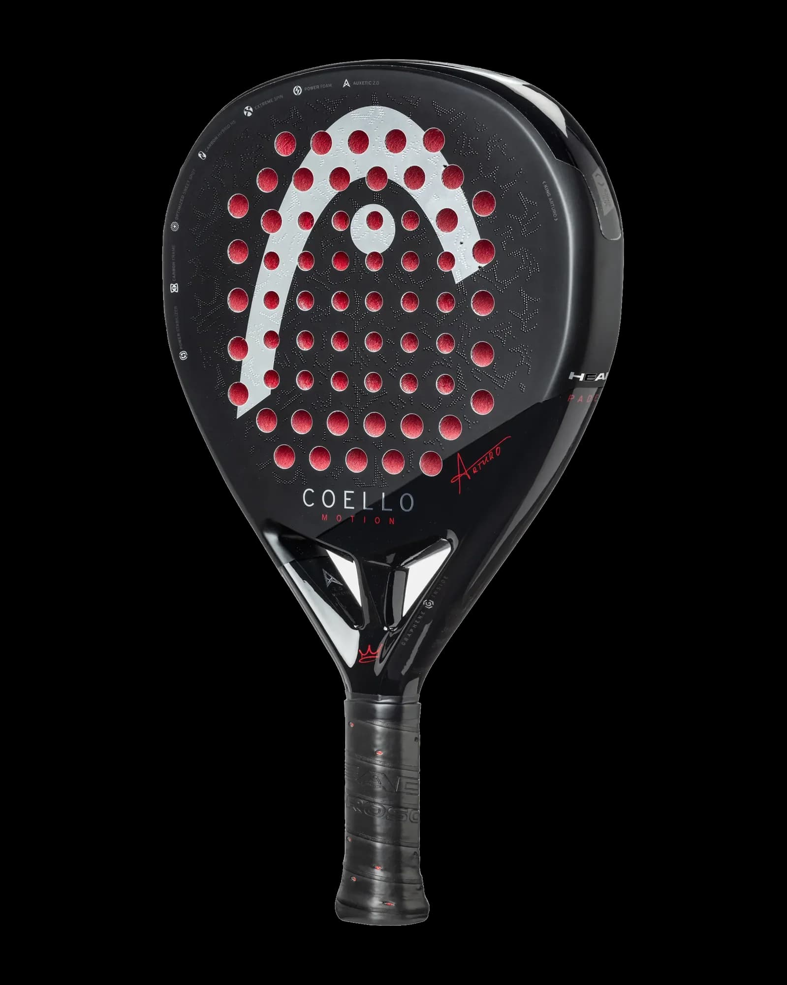 Paleta Head Coello Motion 2025, vista frontal