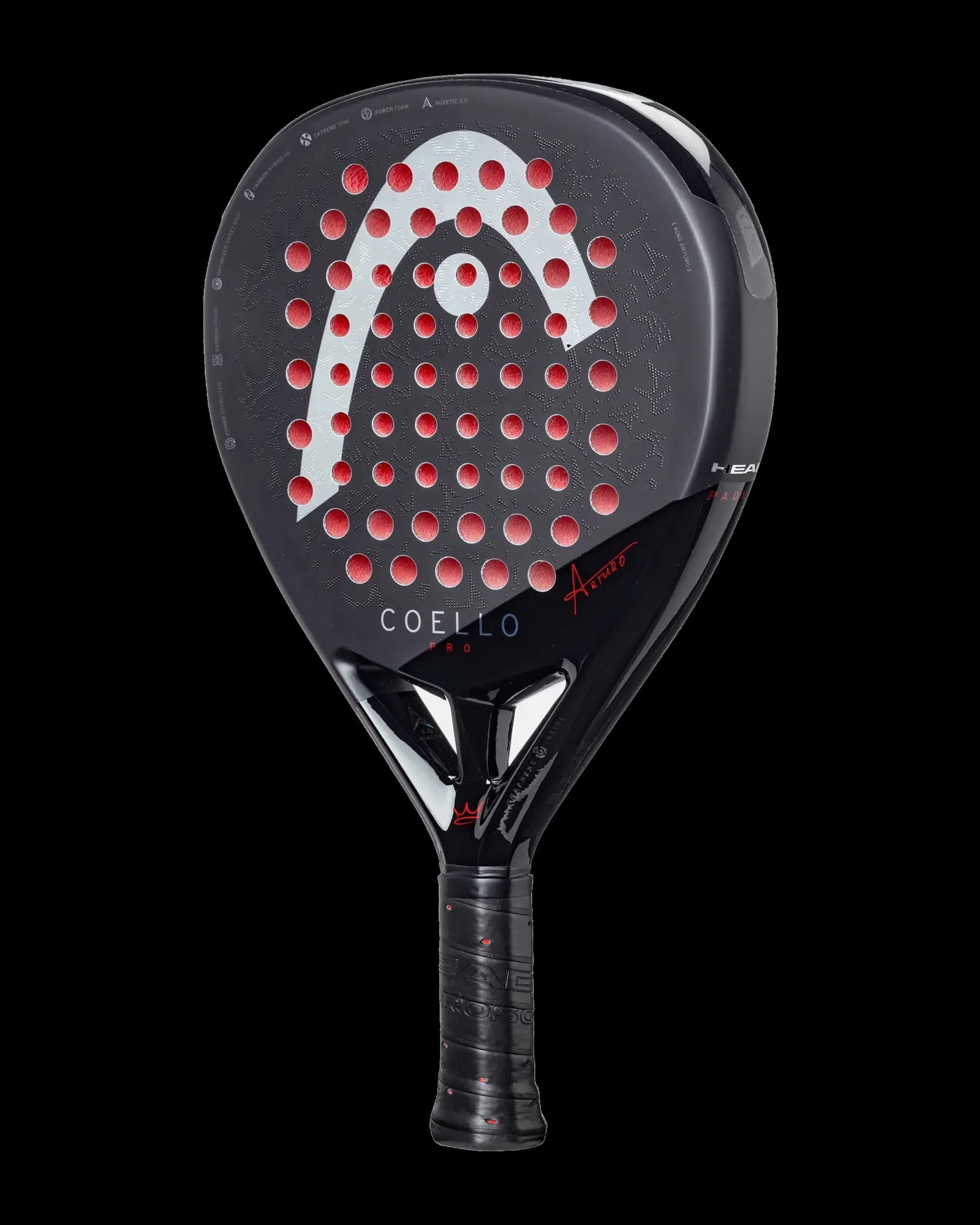 Paleta Head Coello Pro 2025, vista frontal