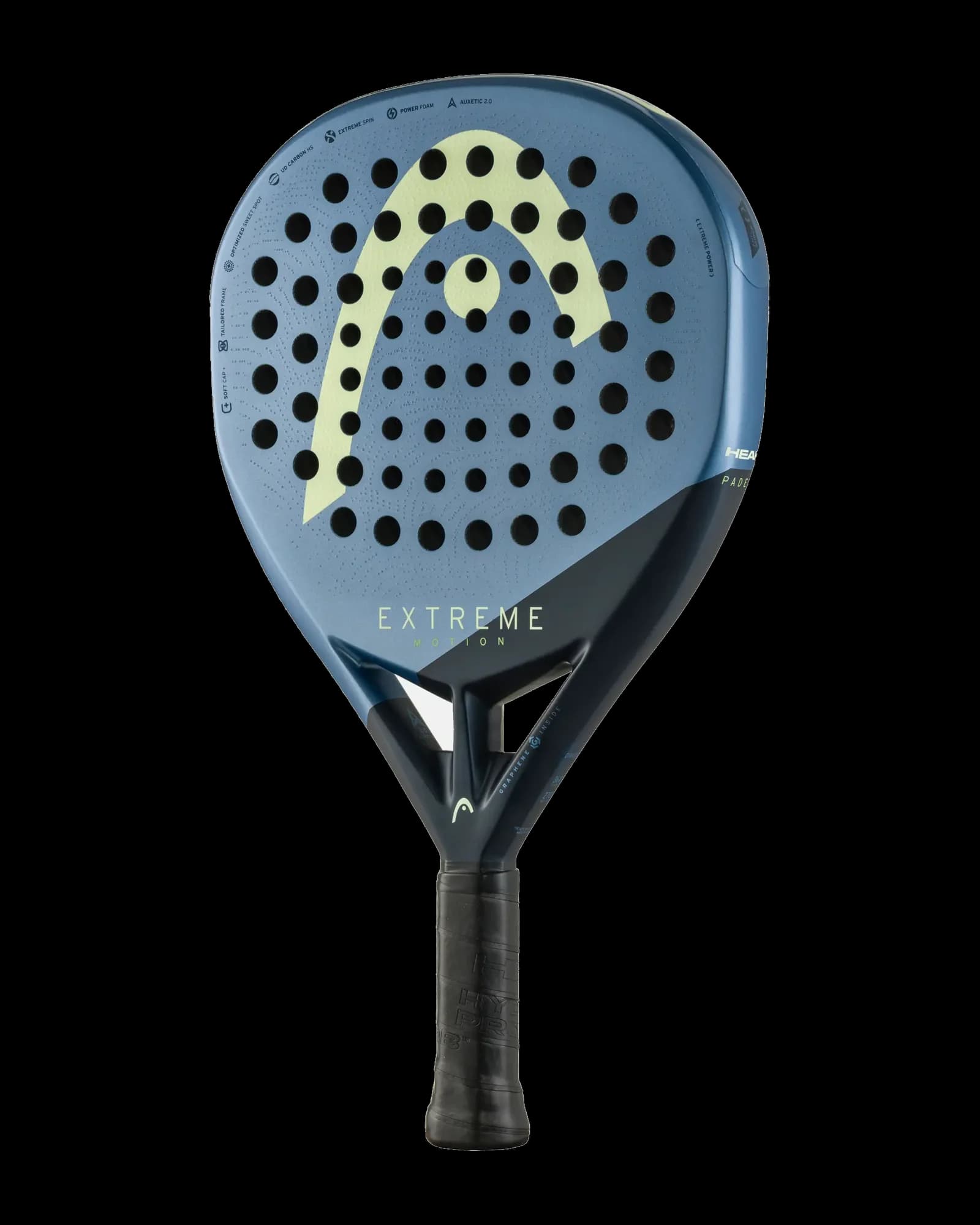 Paleta Head Extreme Motion 2025, vista frontal