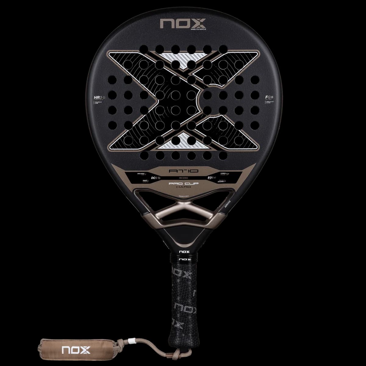 Paleta Nox AT10 Pro Cup Hard 2026, vista frontal