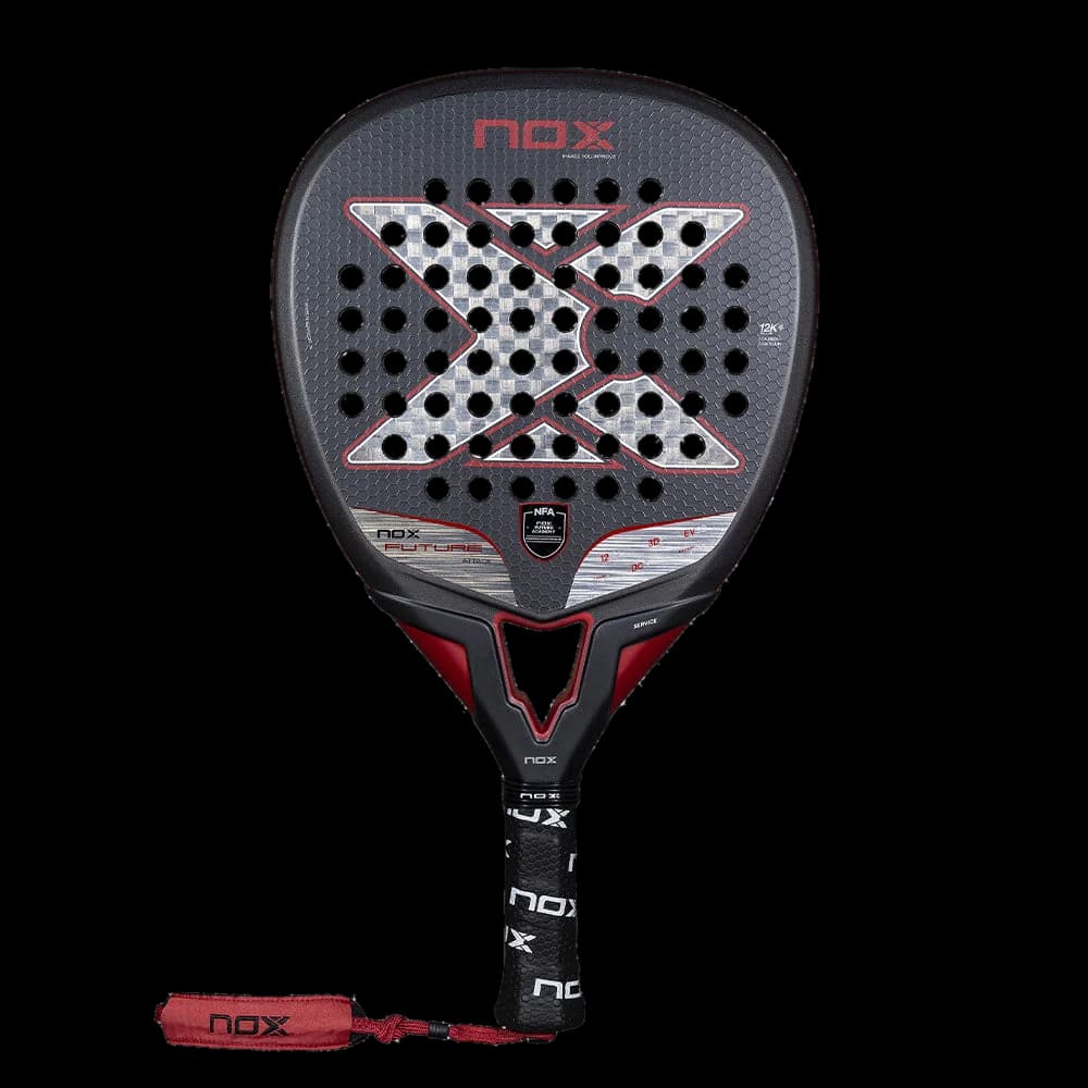 Paleta Nox Future Attack 12K Alum 2025, vista frontal