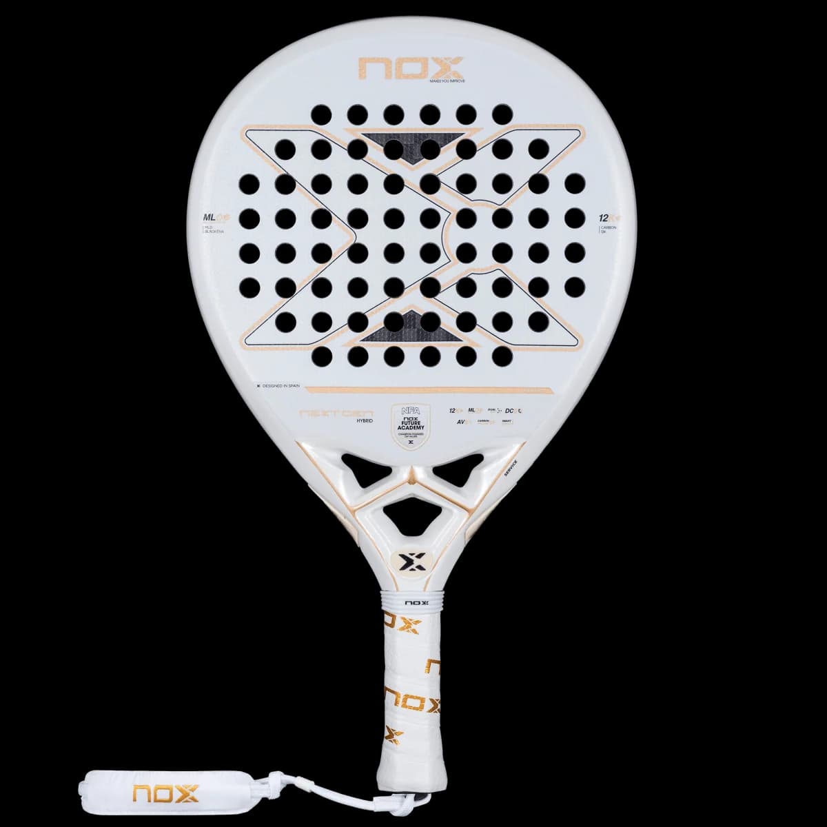 Paleta Nox NextGen Pro Hybrid 12K NFA Series 2026, vista frontal
